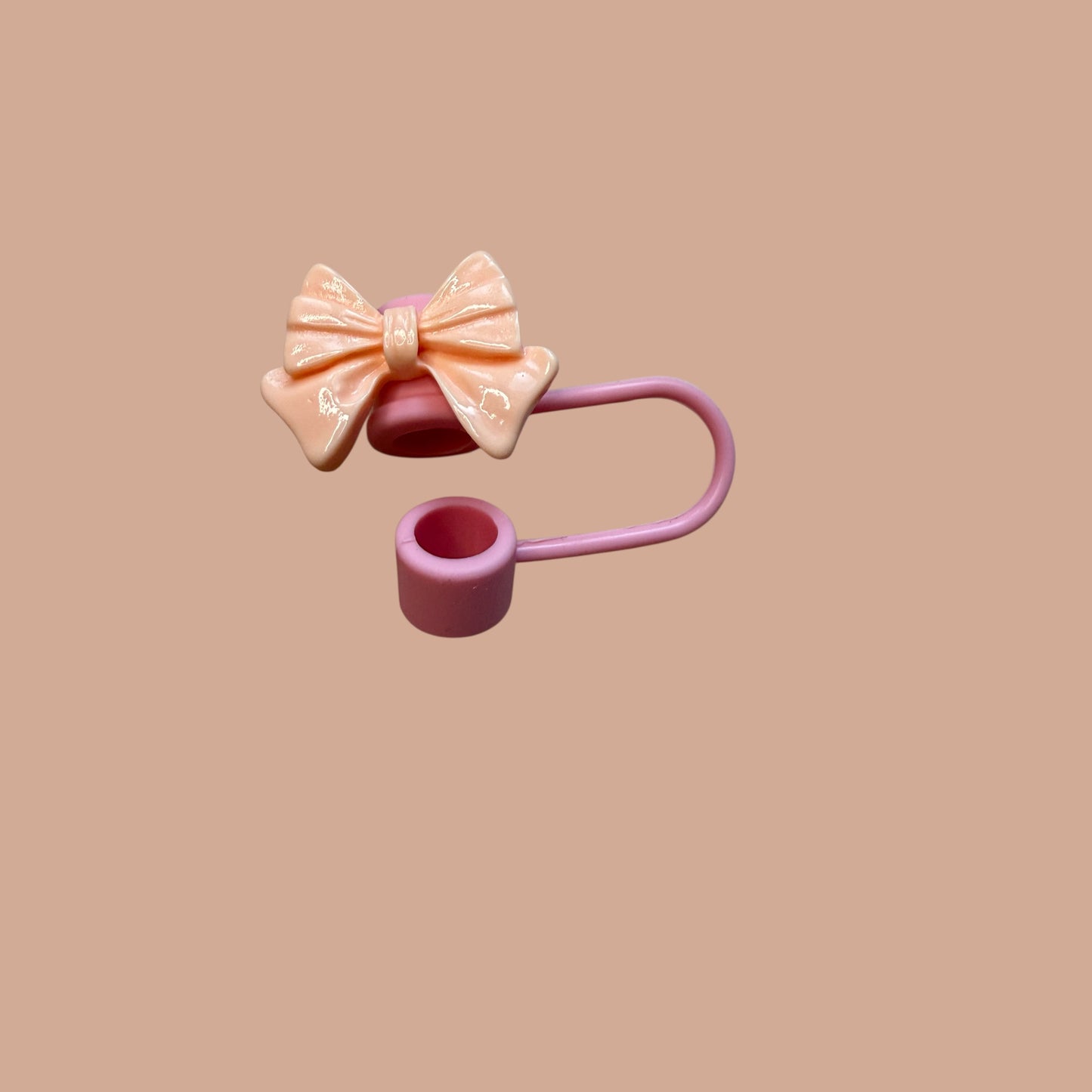 Bunte Strohhalm-Abdeckungen mit Schleife – cute | Perfekt für deine Design Trinkgläser