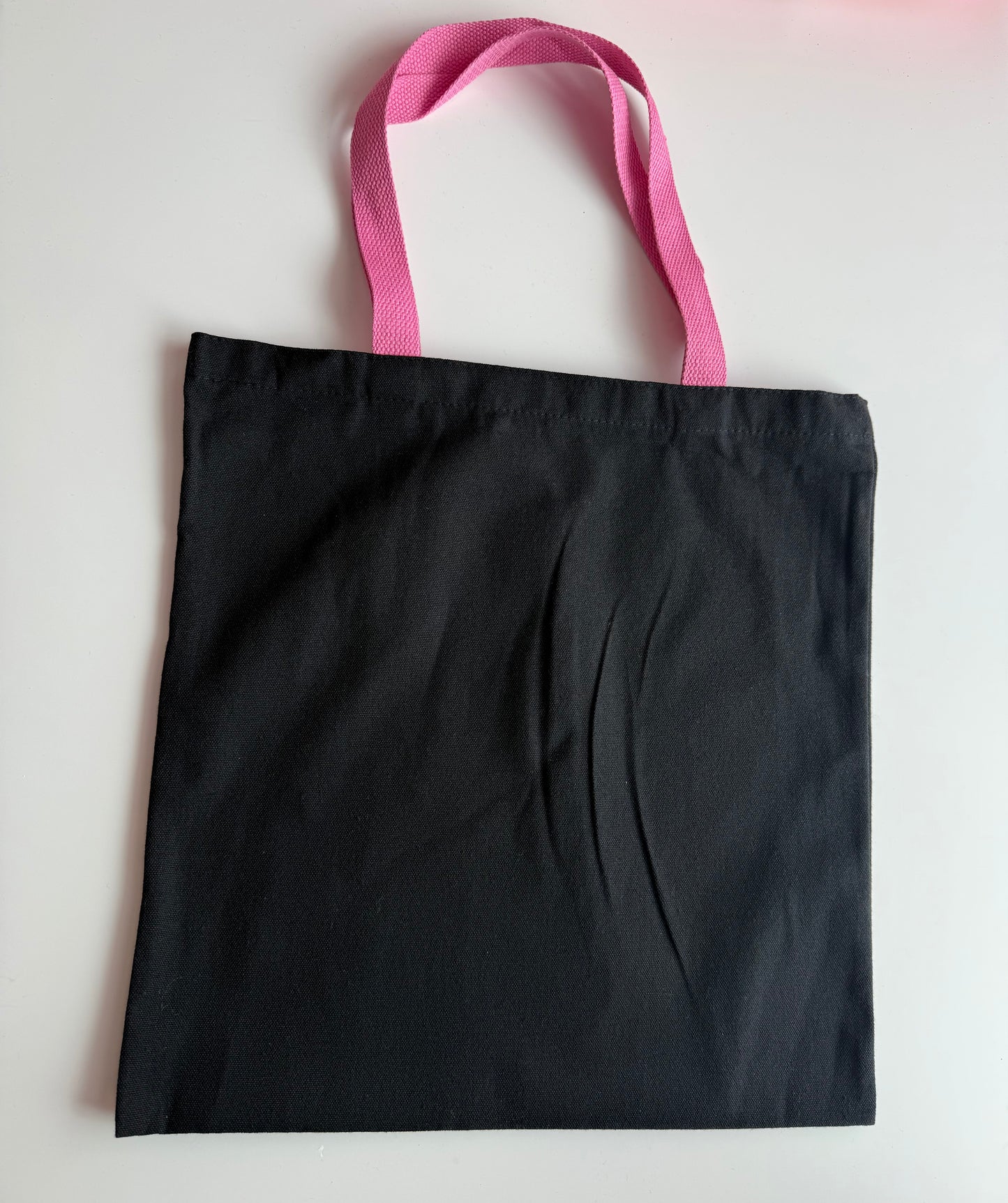 Schwarze Tasche bunte Henkel für Sticker Deine Tasche. Deine Idee. Dein Style.