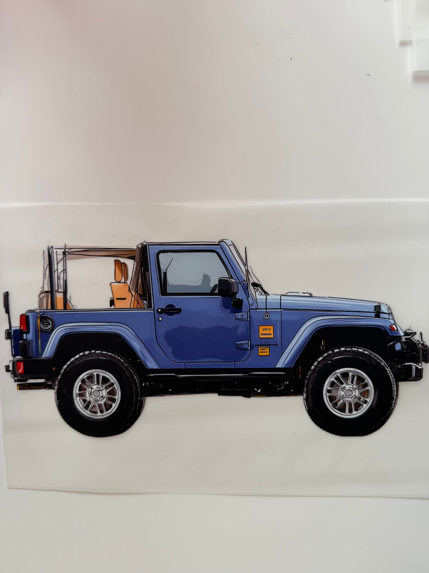 Jeep blau