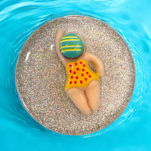 Glitzer-Girl im Pool – deine Badequeen fürs Waschbecken!