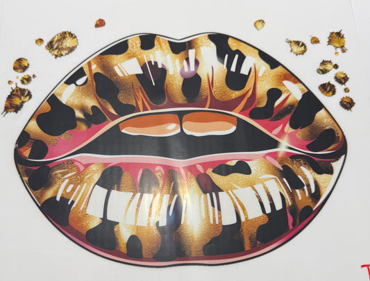 Textil Sticker- Leo lips 5