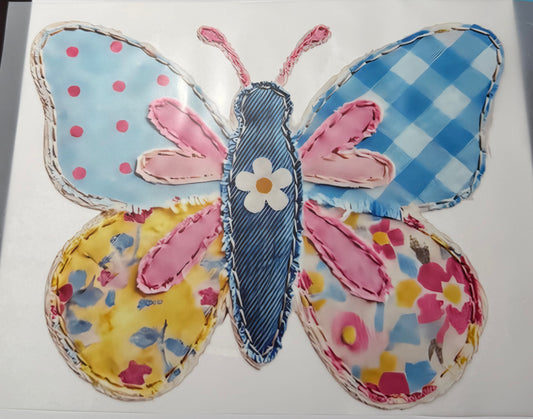 Textil-Sticker Schmetterling