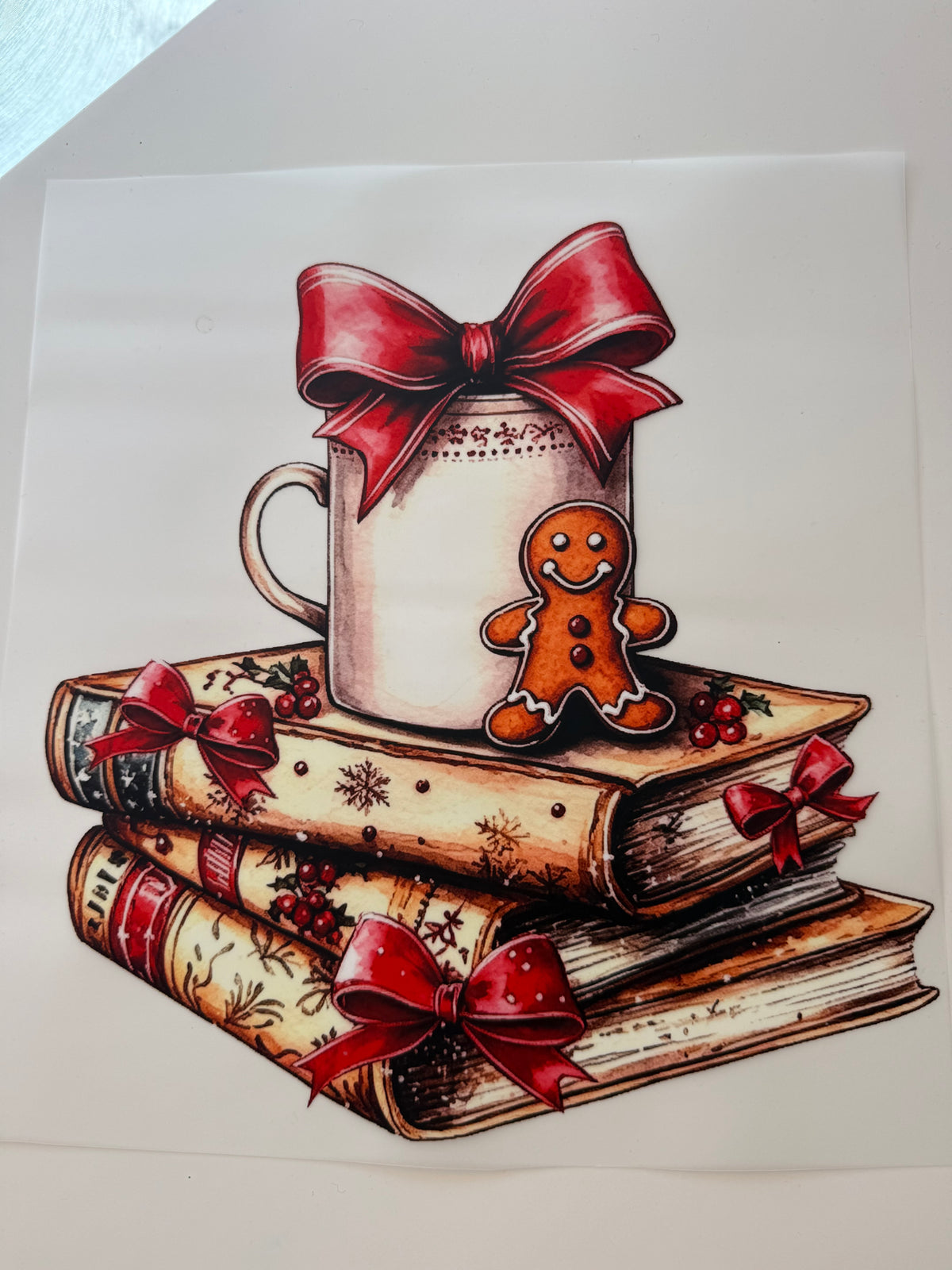 Cup books and gingerbread