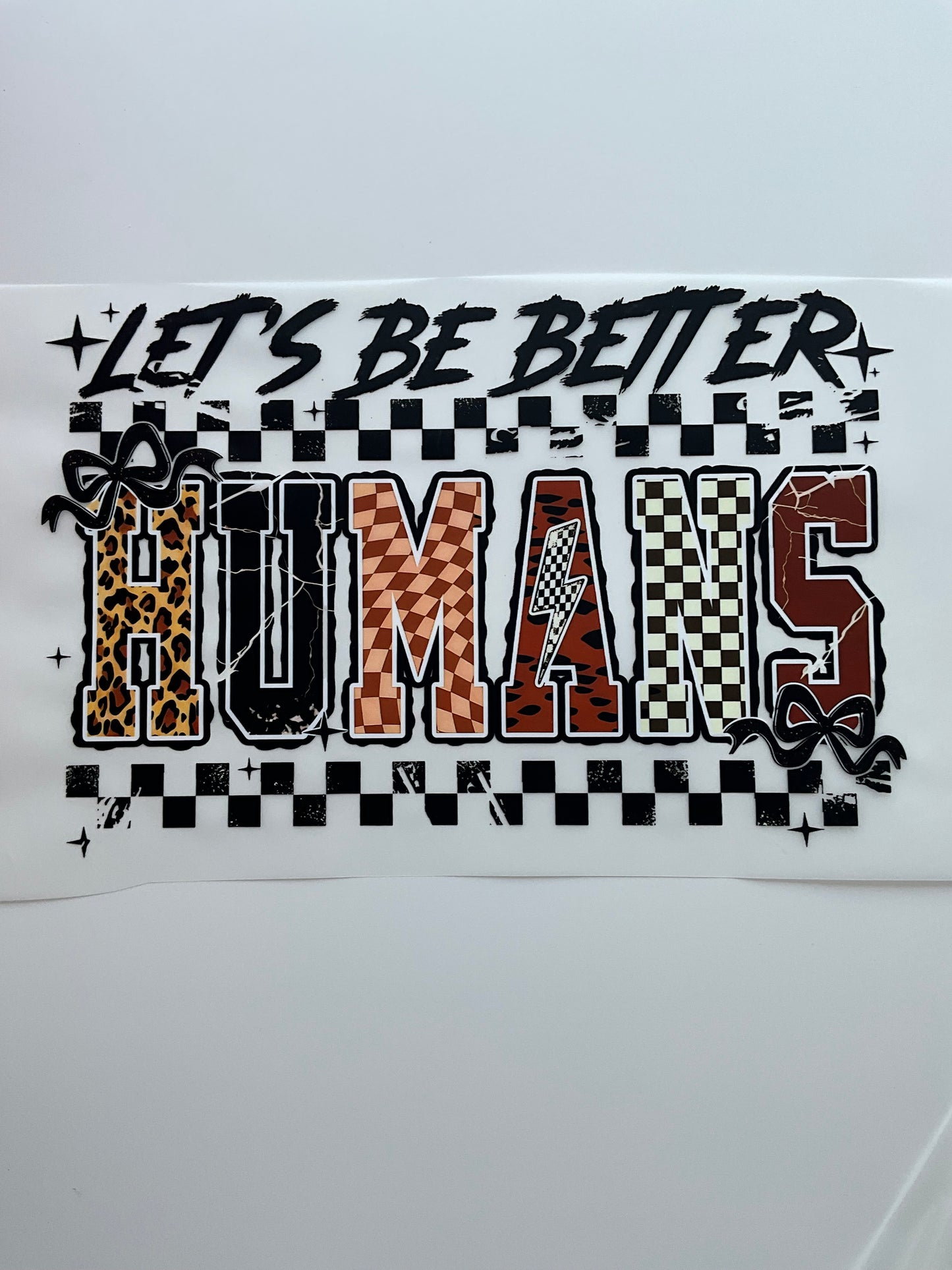Textil Sticker Let’s be better humans