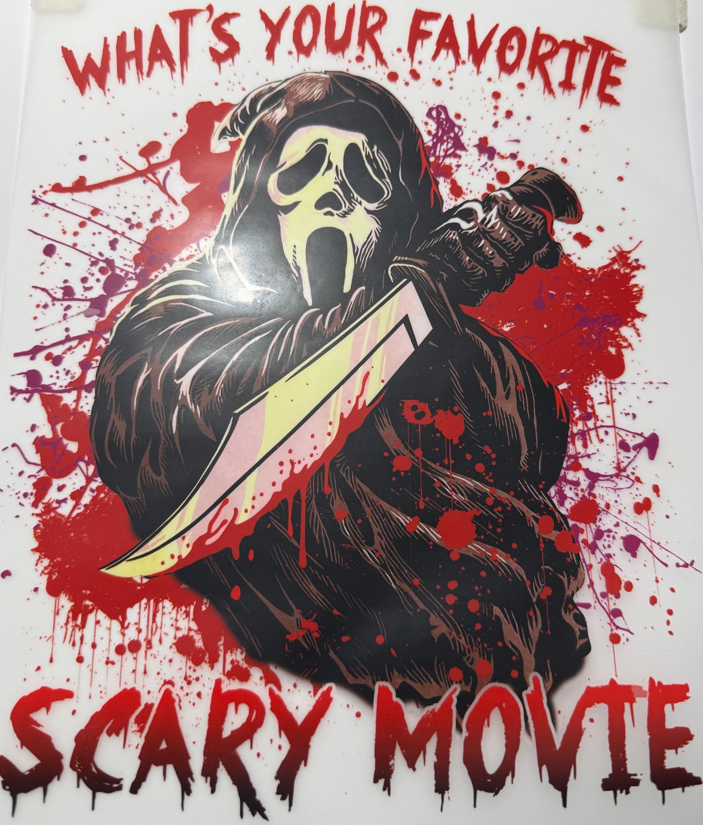 Textil Sticker- what’s your favorite scary movie