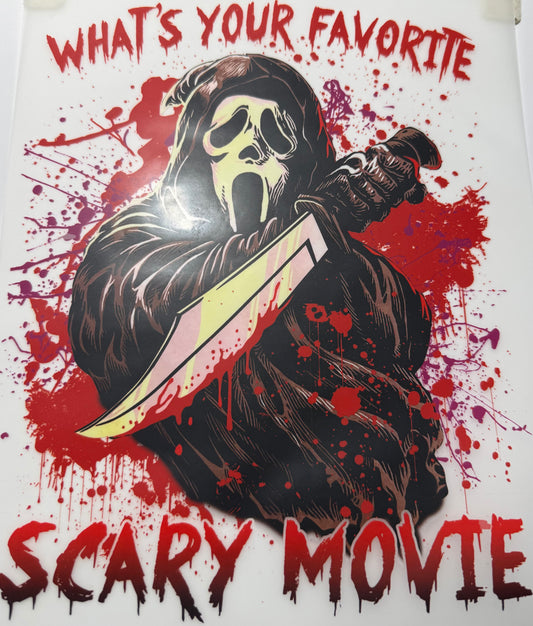 Textil Sticker- what’s your favorite scary movie