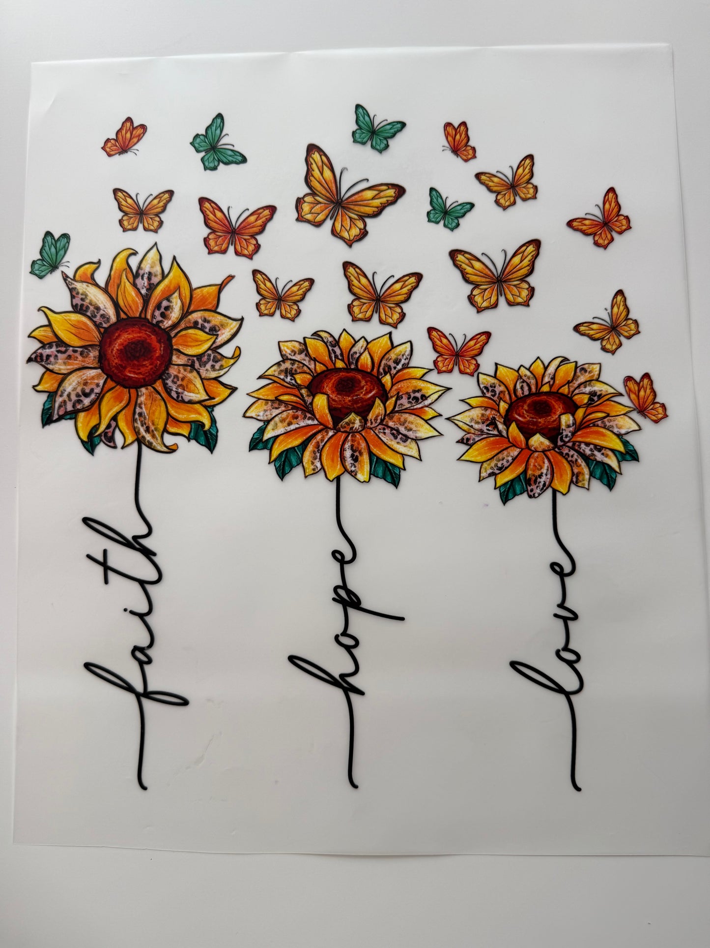 Sonnenblumen Faith Hope Love