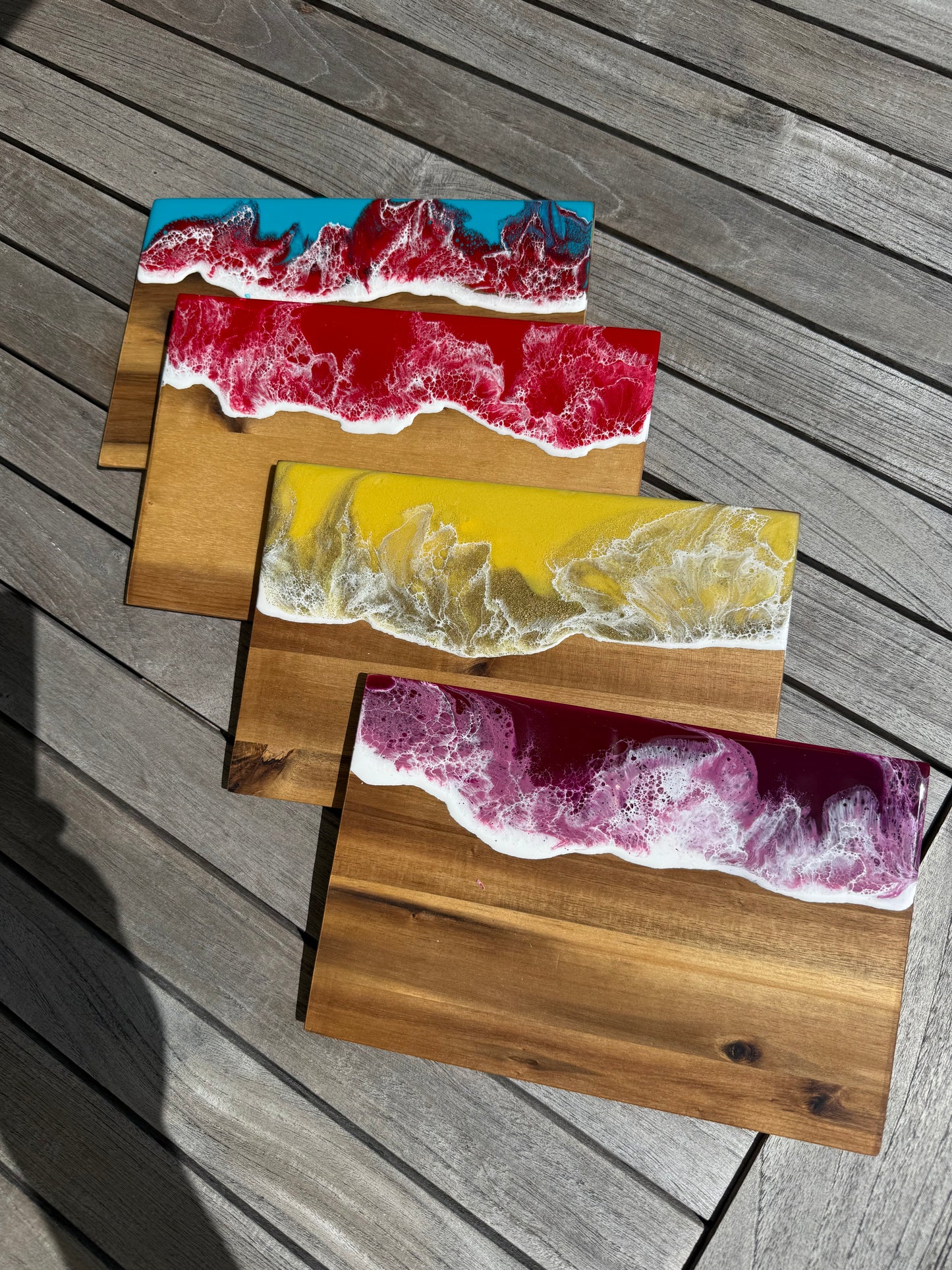 ✨ Handmade Set: Keramikuntersetzer & Servierbrett – individuell für dich gefertigt .