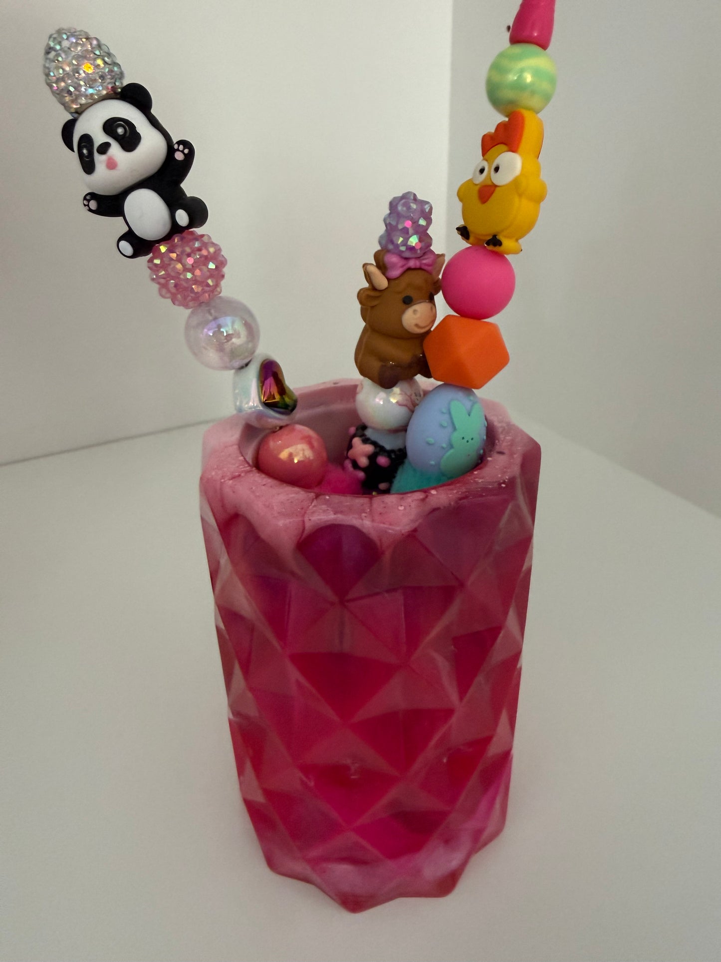 Resin-Stiftehalter „Diamond“ – Handmade by Art by Nic