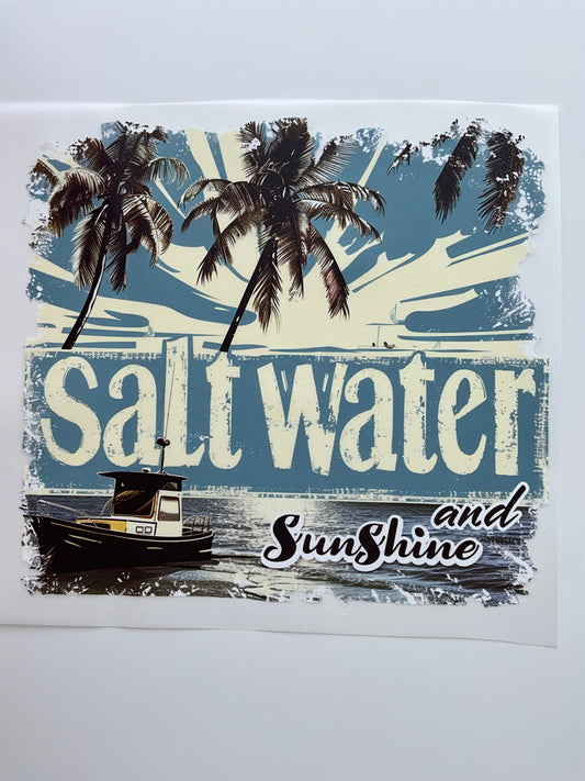 Textil Sticker Salt water