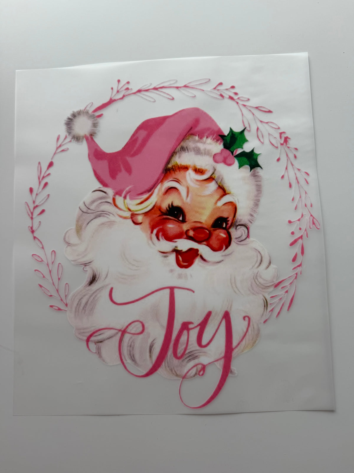 Textil-Sticker Weihnachtsmann Joy