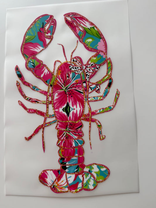 Textil-Sticker Lobster