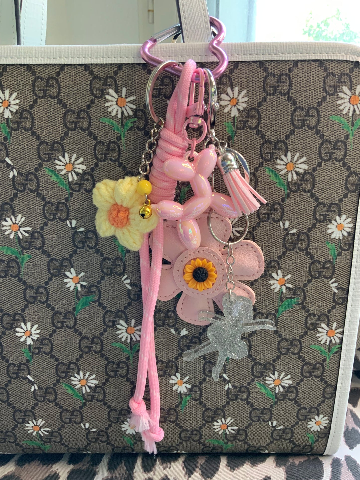 🌸 „Ballet Bloom“ – Taschen- & Schlüsselanhänger (Unikat)