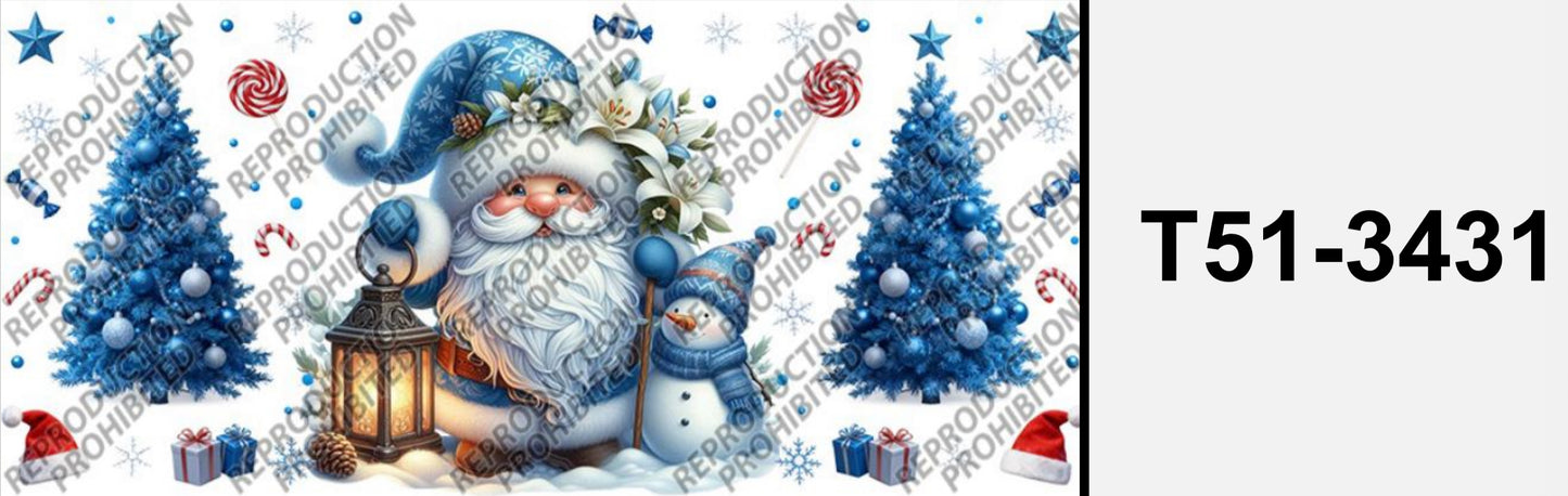 Weihnachtsmann blau T51-3431