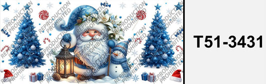 Weihnachtsmann blau T51-3431