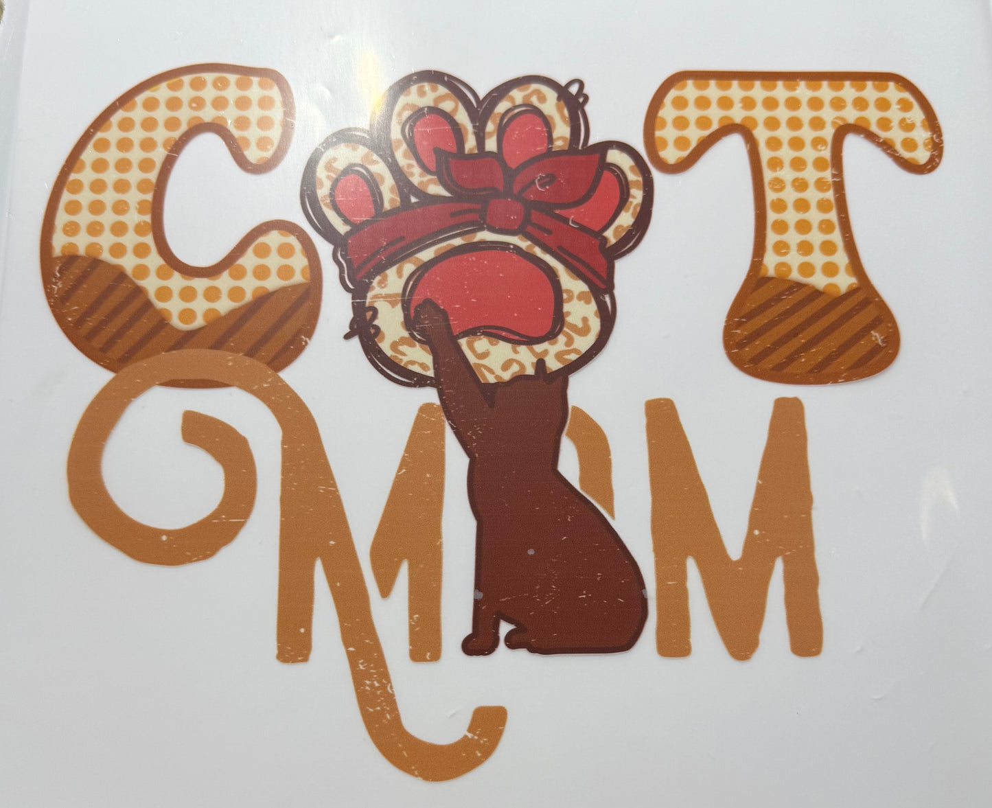 Textil Sticker- cat mama