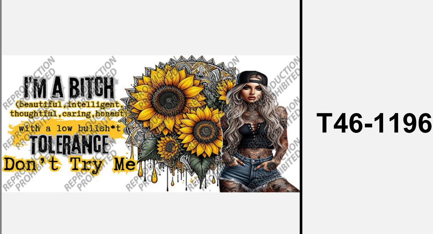 T46-1196  Im a bitch…