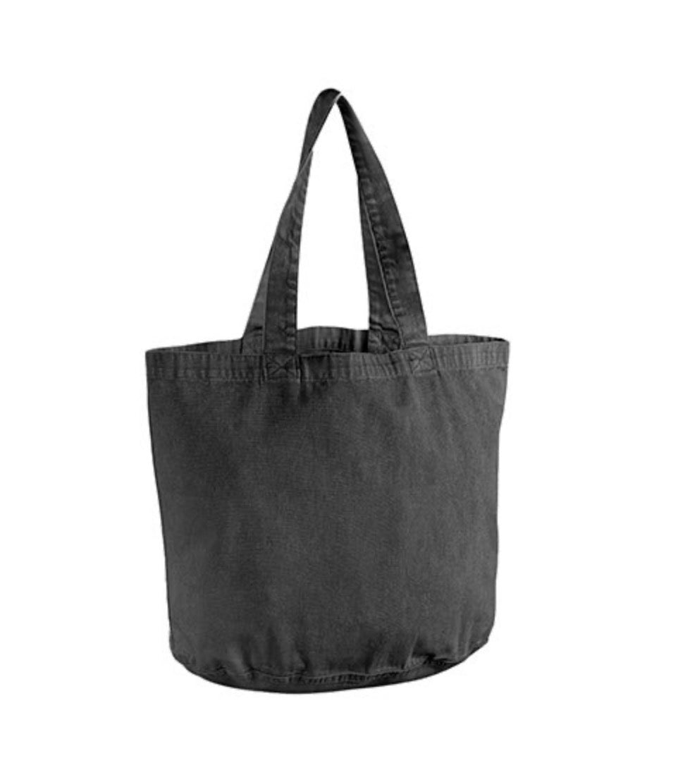 Vintage Shopper Bag – personalisiert mit Wunsch-Sticker