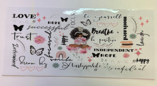 Be yourself breath be positive …..girl 3