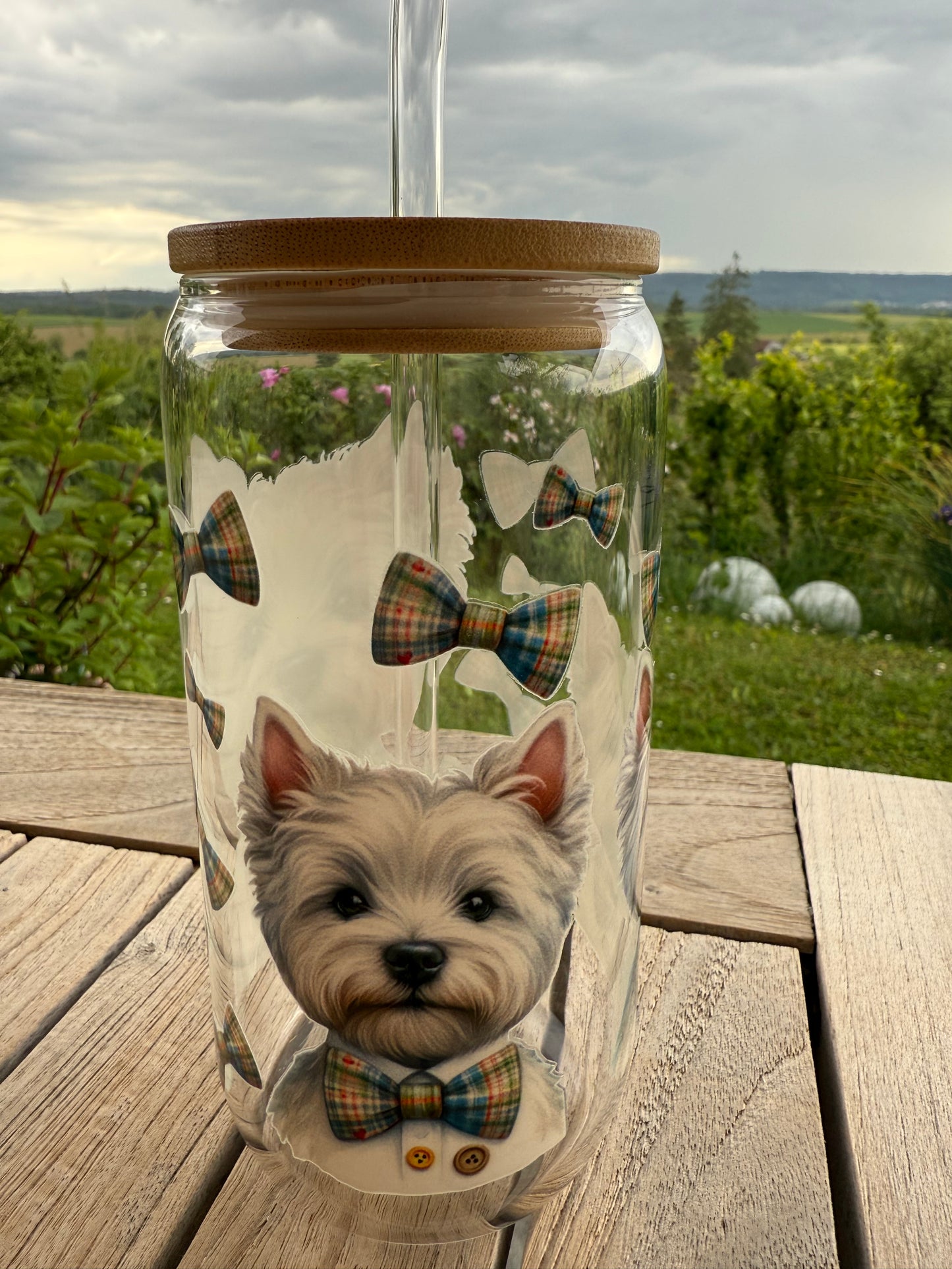 Design-Trinkglas „Westie Style“ –  470 ml