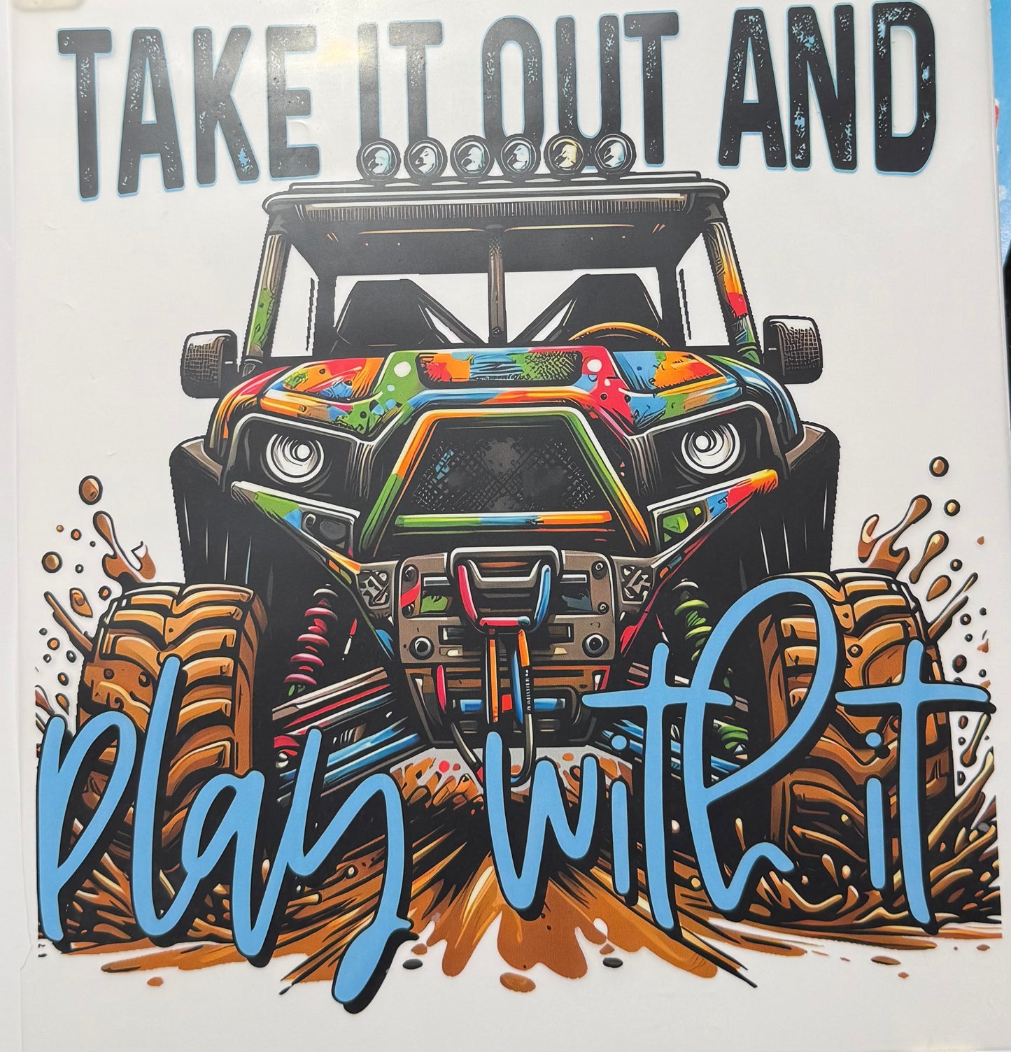Textil-Sticker take it out and play