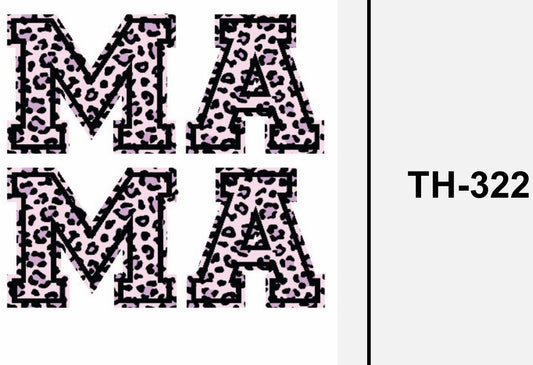 Mama Leo pink - Textil Sticker