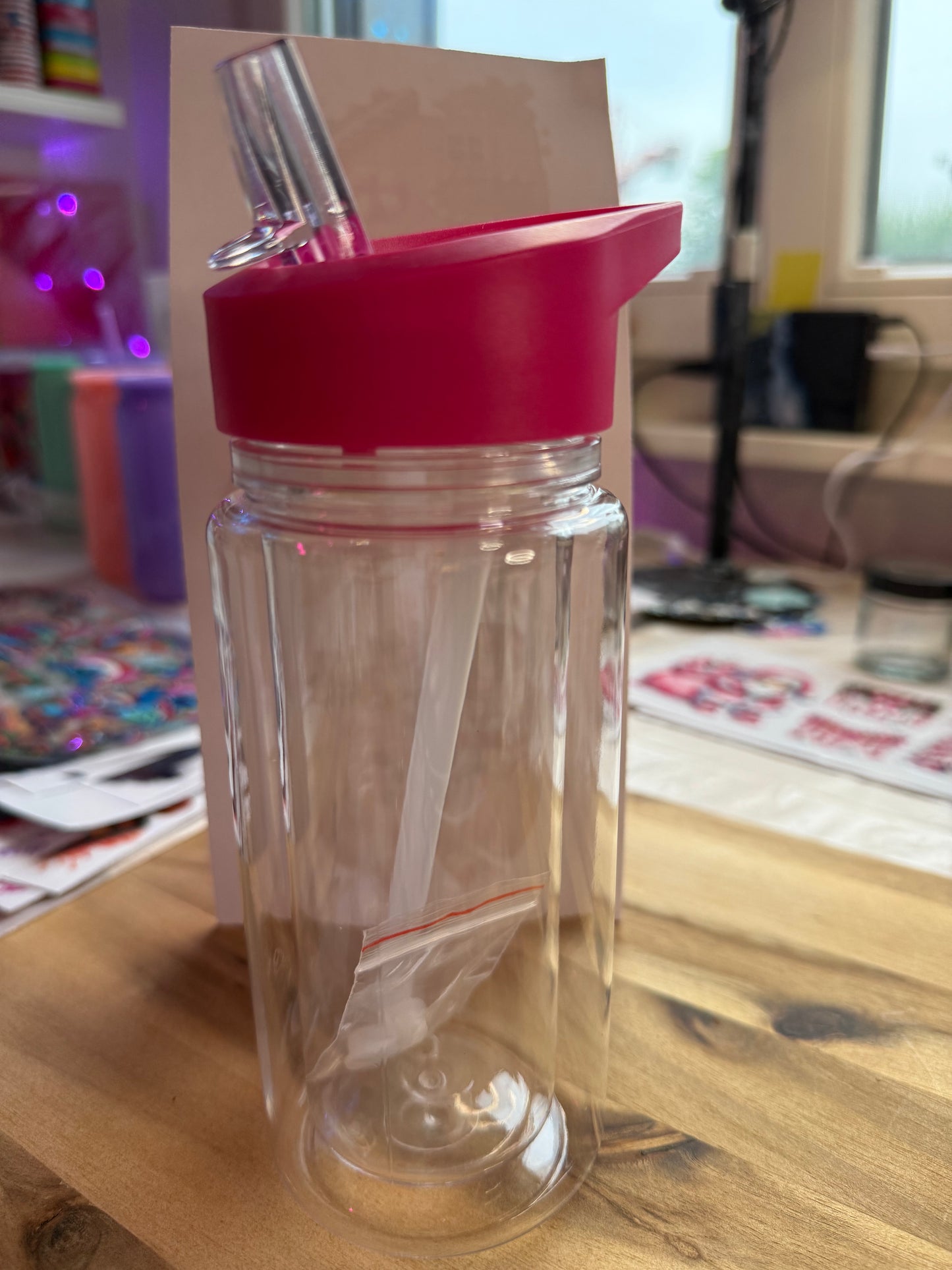 ✨ Snowglobe-Becher Flip-Top-Verschluss mit Trinkhalm – individuell & einzigartig ✨