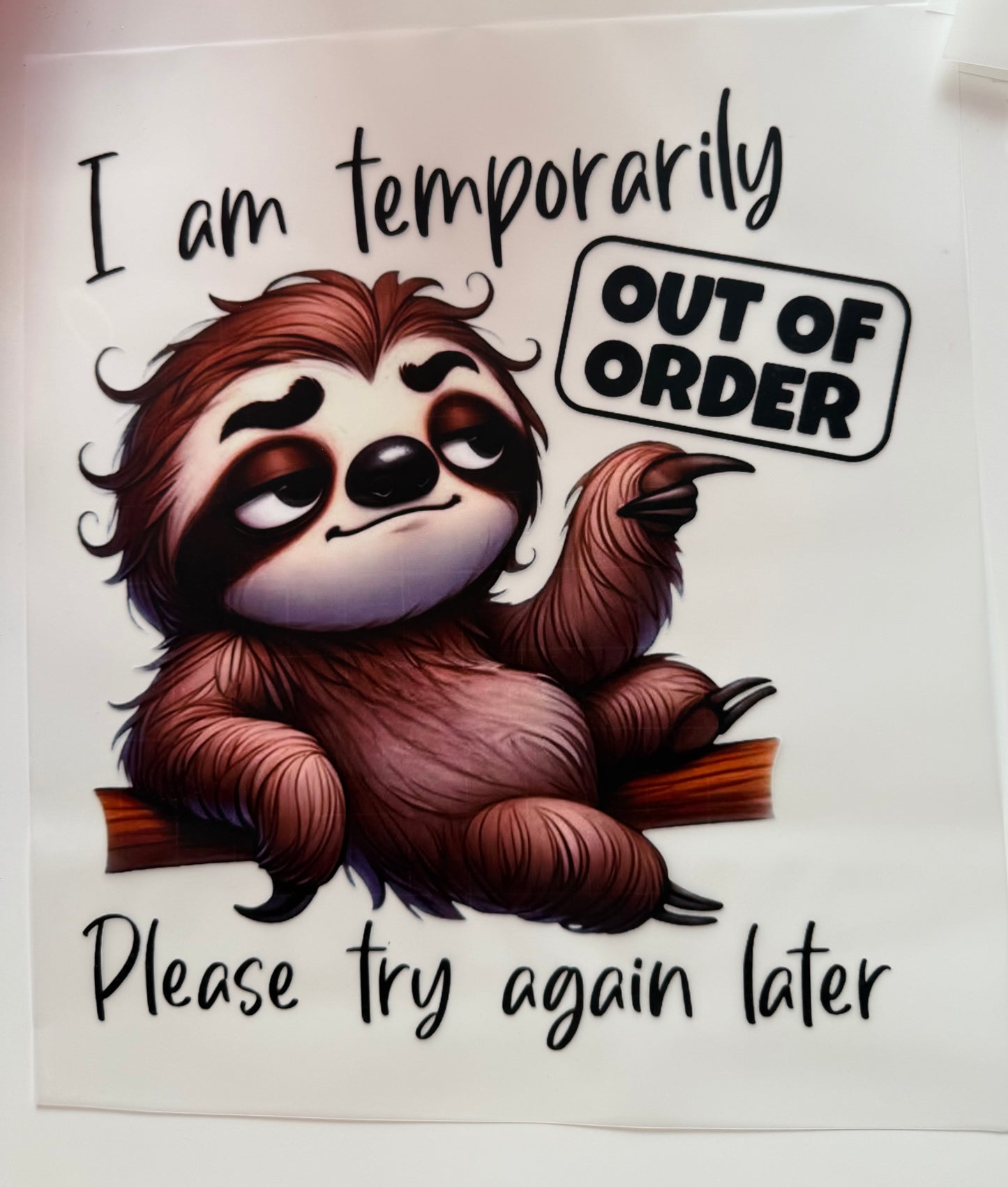 I am temporarily …Faultier