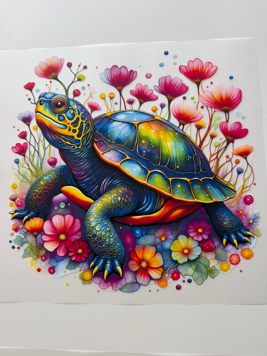 Textil-Sticker Schildkröte