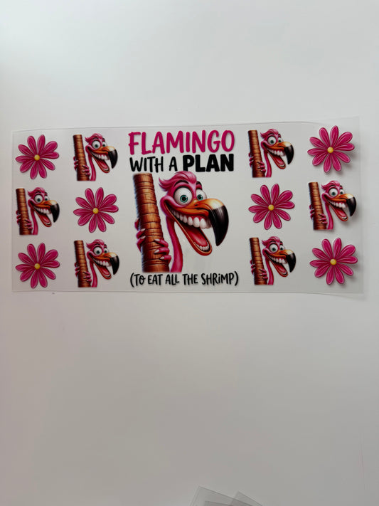 Flamingo with a plan