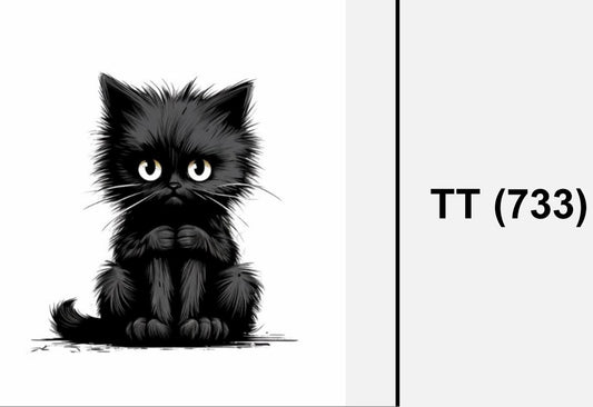 Cute cat - Textil Sticker