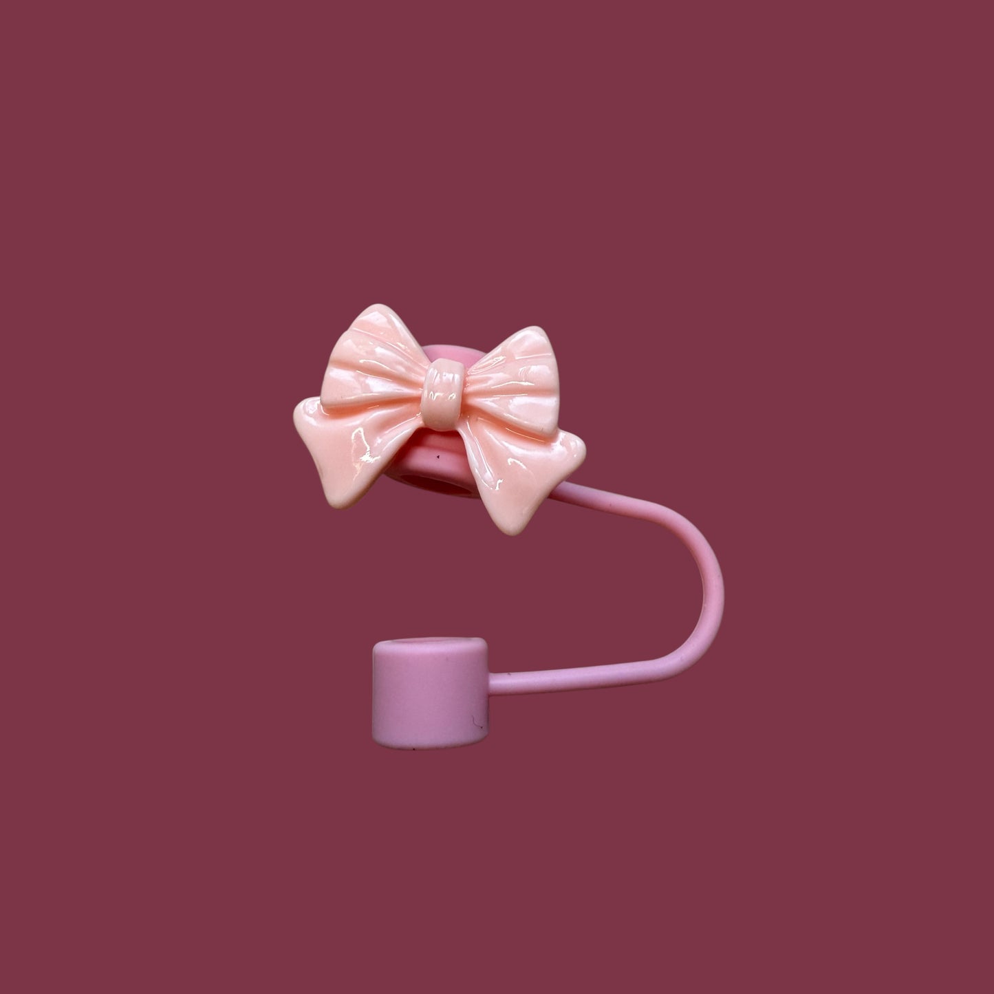 Bunte Strohhalm-Abdeckungen mit Schleife – cute | Perfekt für deine Design Trinkgläser