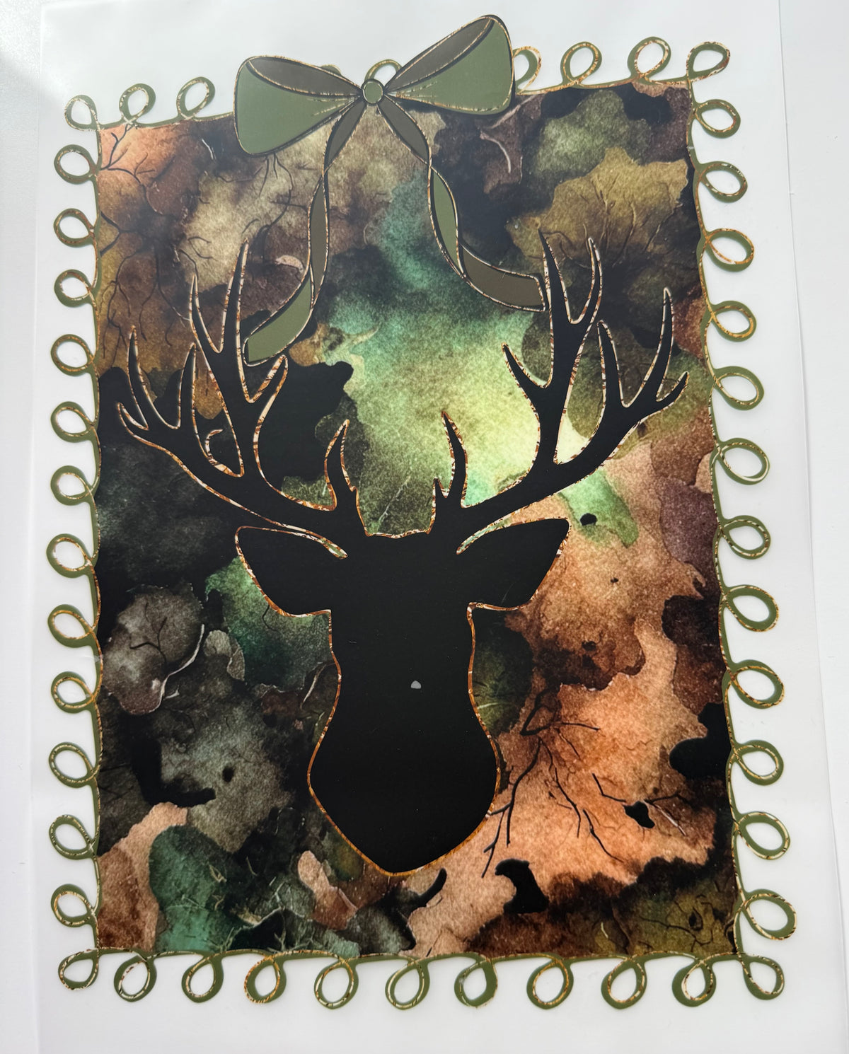 Textil-Sticker Hirsch