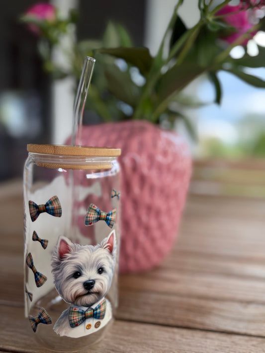 Design-Trinkglas „Westie Style“ –  470 ml