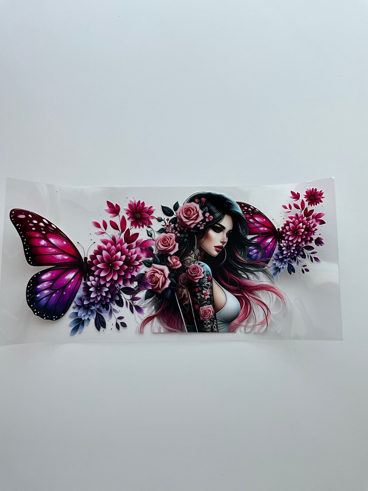 Schmetterling und girl