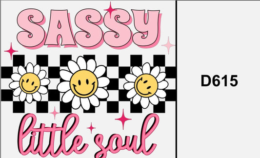 Sassy little soul- Textil Sticker