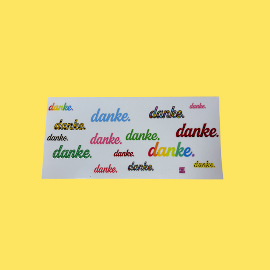 „danke.“ – Original Design Art by Nic