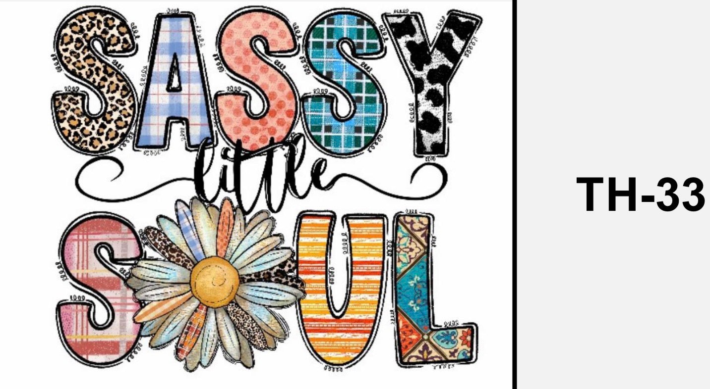 Sassy little soul 2- Textil Sticker