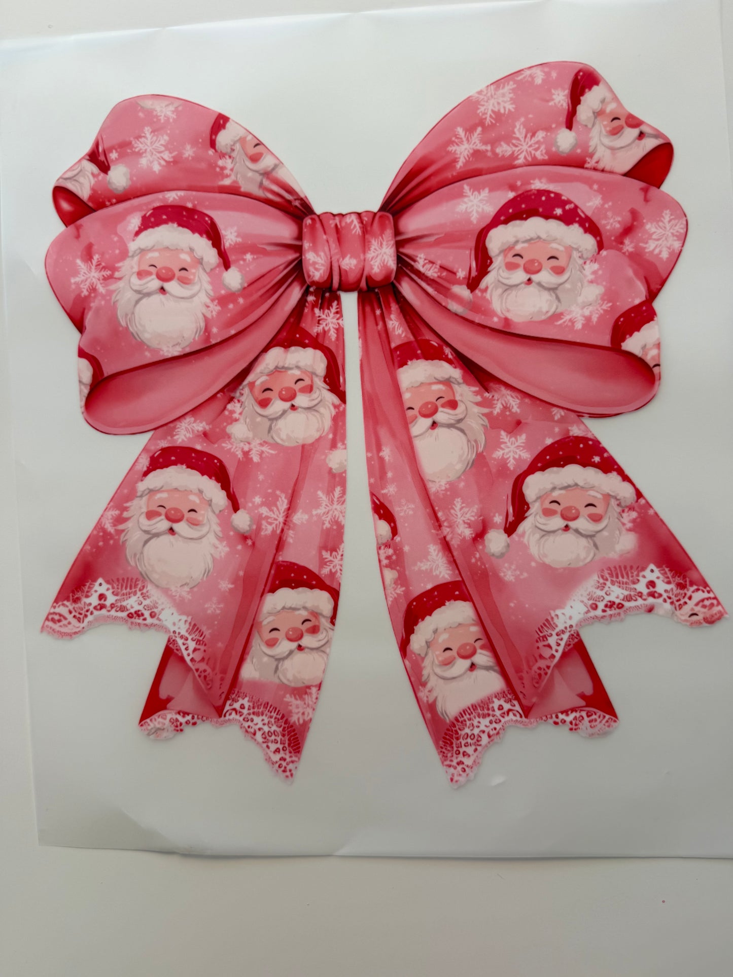 Bow christmas santa