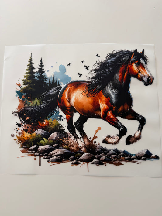 Textil-Sticker Pferd