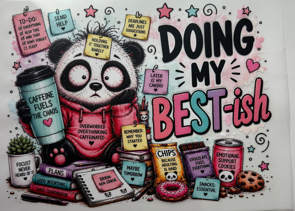 Textil-Sticker panda