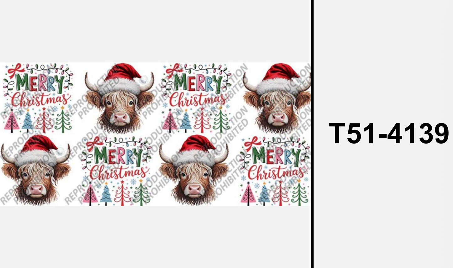 Merry Christmas  Cow T51.4139