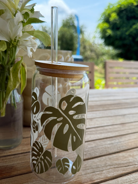 Design-Trinkglas 🌿 Monstera Moments – dein neues Lieblingsglas! 🌿