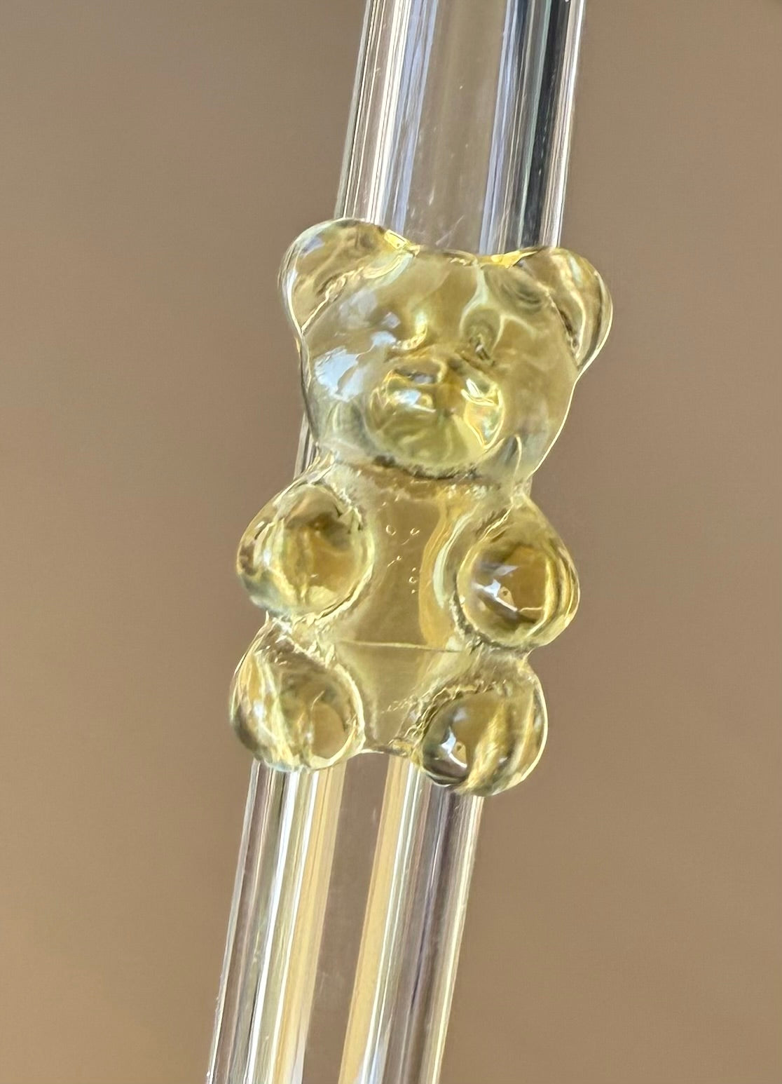 Glasstrohhalme mit süßen Teddy-Bärchen 🧸✨