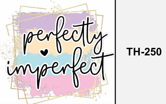 Single Sticker ca. 10 mal 10 cm  TH-250 perfectly imperfect