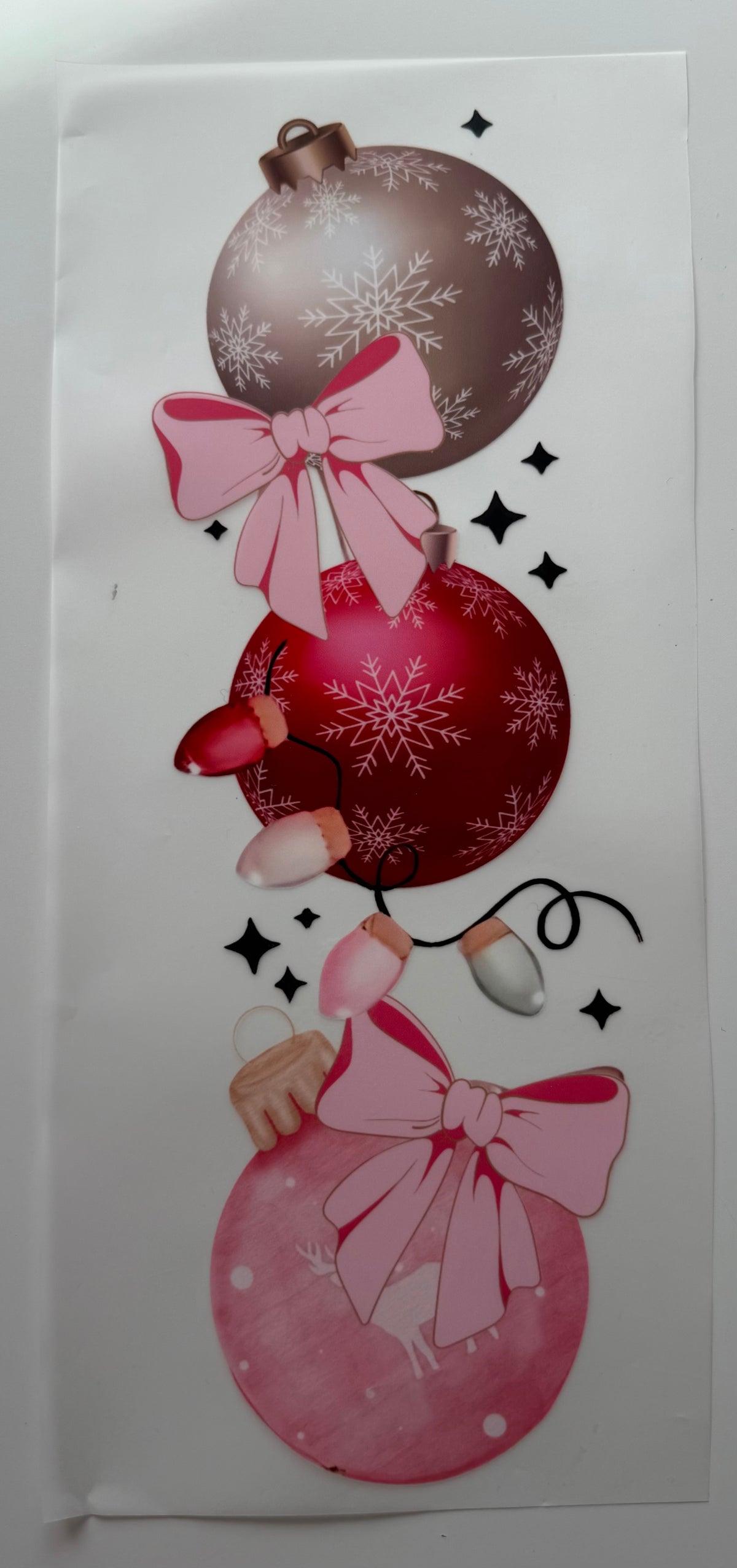 Textil-Sticker christmas balls