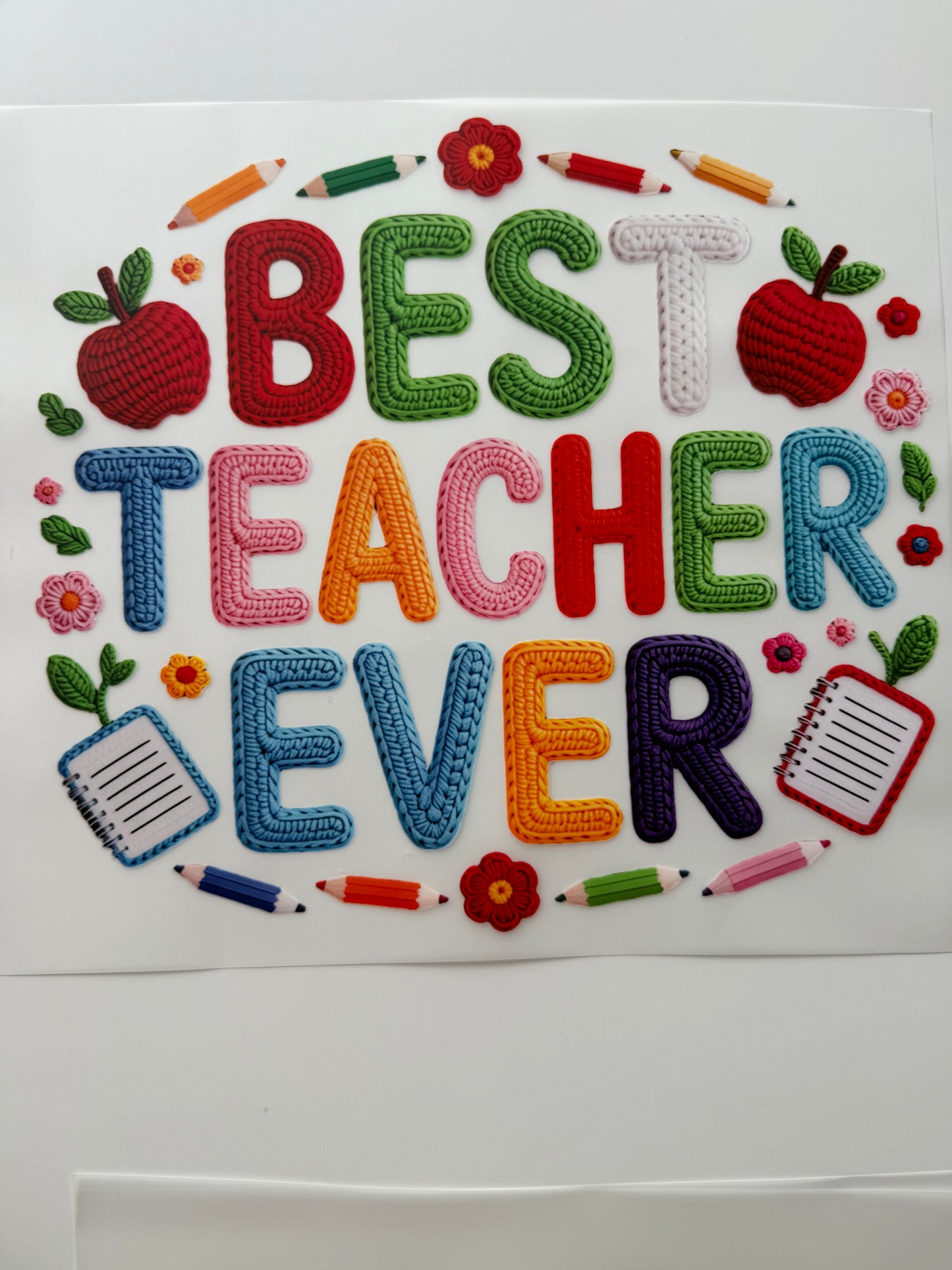 Textil-Sticker Best Teacher