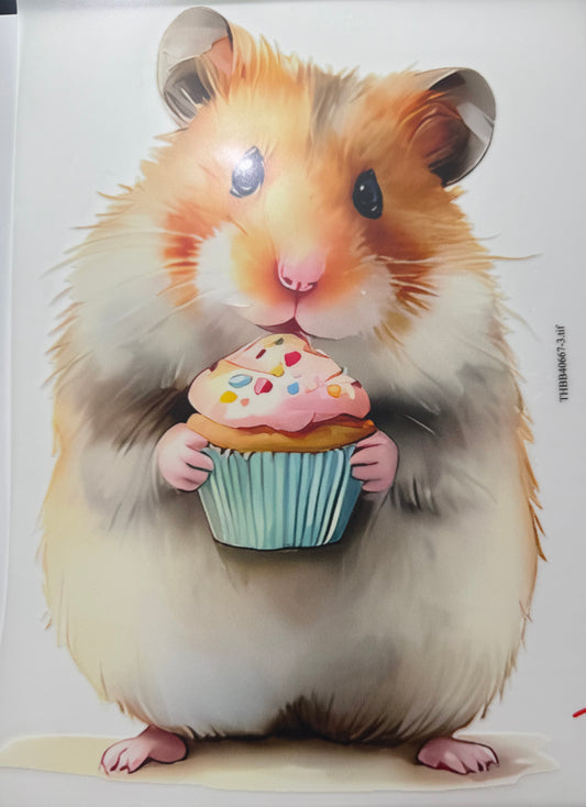 Textil Sticker- Hamster