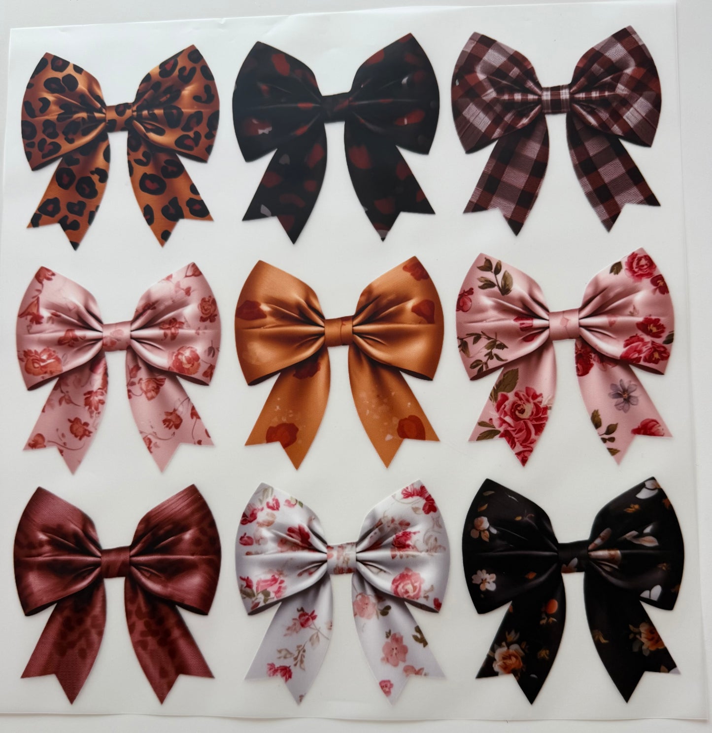 Textil-Sticker Schleifen Leo Rosen …