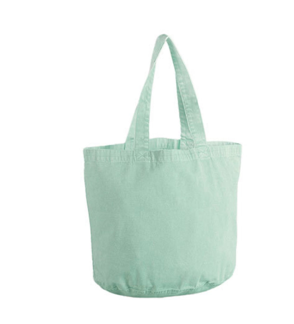 Vintage Shopper Bag – personalisiert mit Wunsch-Sticker